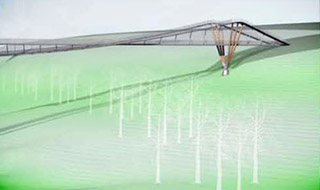 Wing Tip Bridge Concept Drawing