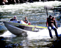 Rescue boat at Bridge DAy