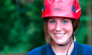 Venturing member Hesper takes on the challenge course