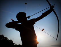 Taking aim at moving targets with sporting arrows