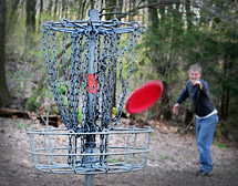 Aiming for the chains is the way to succeed in disc golf