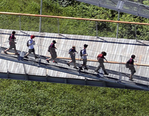 Scouts On The Console Energy Bridge at The Summit