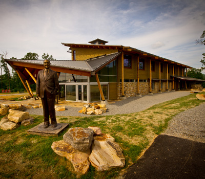 The Walter Scott Summit Center is the hub for the James C. Justice National Scout Camp