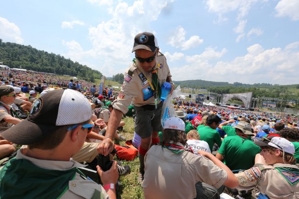 Keep Informed Adult Leader Helping Scout