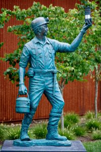 The Shepherd of the Flock bronze statue at the Summit Bechtel Reserve is a tribute to the contributions of the American coal miner.