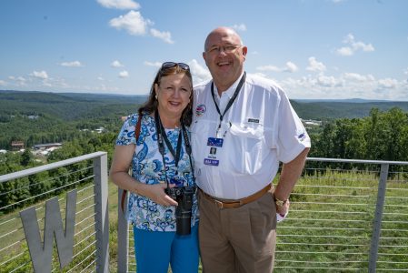 Deborah, left, and Ray Dillon at WP Point