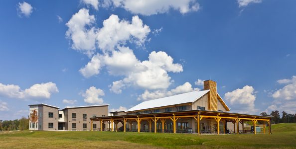 Eagle's Nest Lodge, left, and Fork in the Road Diner