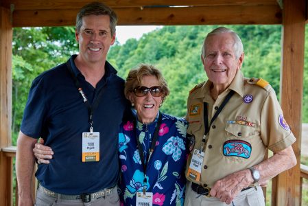 Thomas Pigott, Yvonne Pigott, and Charles Pigott at The Barrels