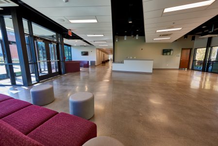 Lobby at Rex W. Tillerson Leadership Center