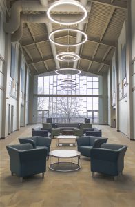 Main lobby at J.W. Marriott, Jr. Leadership Center